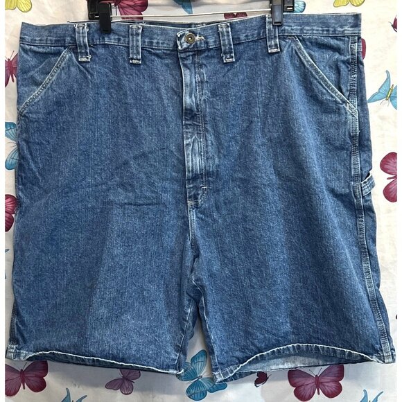Wrangler Mens Originals Blue Denim Carpenter Shorts 46 - Picture 1 of 5